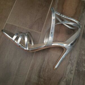 Silver 7 inch Heel